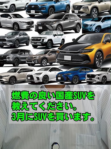 燃費の良い国産SUV実燃費ランキング