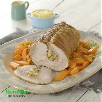Roast Loin of Pork with Apple and Sage Stuffing