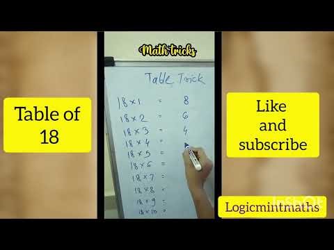 🧐Fast and easy multiplication tables tricks🔥table 18,19,27,29#maths#learntable #tablestricks#table
