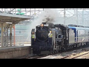 2025年6月5日　蒸気機関車D51 498牽引 両毛線 高崎→桐生 試運転　蒸気機関車D51 498＋12系客車3両＋GV-E197系 TS08編成　客車との連結、入線、発車　JR高崎駅