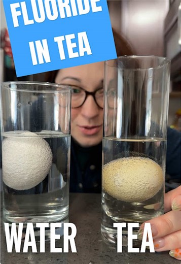 There's a surprising amount of fluoride in tea #fluoride #tea #chemistry #fyp