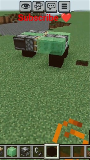 How to make a 3 Wheeler car in minecraft please subscribe ❤️