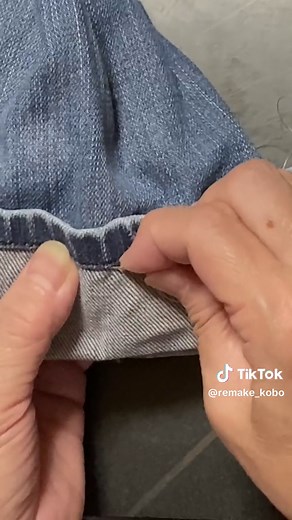 簡単な裾上げ術 #裾上げ #ライフハック #リメイク