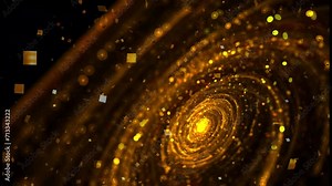 golden Sparkling background. Lots of sparkling lights. Bright festive backdrop