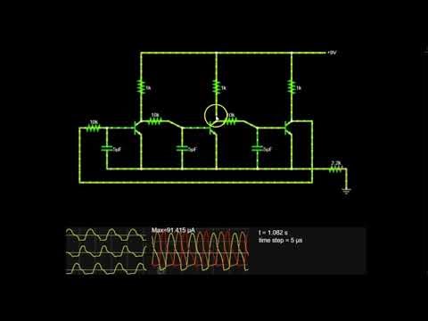 How to Make a 3 Phase Signal Generator Circuit using BC547 Transistors