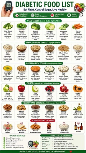 Diabetic Foods | Best Foods for Diabetes Control & Healthy Blood Sugar Management