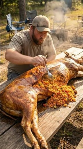 A Whole Roasted Cow Stuffed With Jollof Rice! (Unbelievable!)