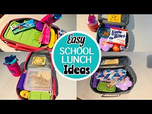 EASY SCHOOL LUNCH IDEAS | WHAT I PACK MY KIDS FOR SCHOOL LUNCH
