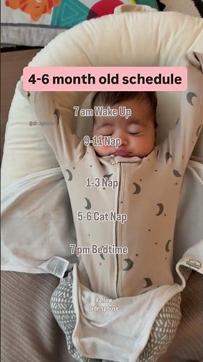4–6 Month Baby Schedule | Sample Daily Routine for Naps & Sleep #babyschedule #drspouse