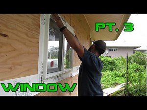 Turning a Carport Into an Enclosed Garage| Installing New Construction Window| Pt 3