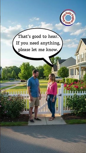 Meeting a New Neighbour | Real-Life English Conversation #englishforbeginners#viral