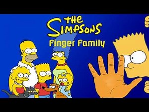 The Simpsons Finger Family | Nursery Rhyme for Children | 4K Video