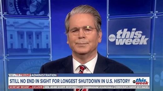 Sec. Bessent tells George Stephanopoulos that there is no “formal proposal” on healthcare from the White House despite President Trump’s social media posts this weekend. He went on to criticize Democrats: “The president's posting about it, but we have got to get the government reopened before we do this.” https://abcnews.link/OORypL4?utm_source=facebook&utm_medium=social&utm_campaign=dhfacebook&utm_content=app.dashsocial.com/this-week/library/media/604310188 | This Week