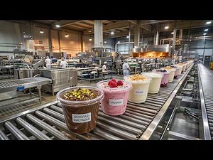 How Yogurt is Made — Full Automatic Factory Process | 4K