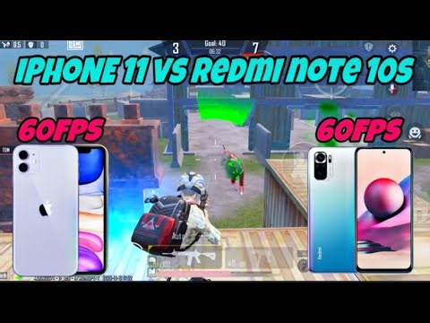 IPHONE 11 VS REDMI NOTE 10S 🥶 1V1 TDM BATTLE | 60FPS VS 60FPS