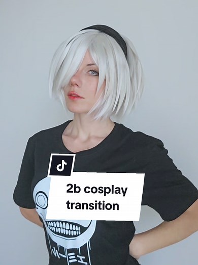 Showcasing My 2B Cosplay Wig and Makeup Test