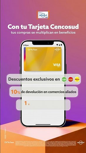 Todo con Tarjeta Cencosud​​. Más beneficios en cada compra
