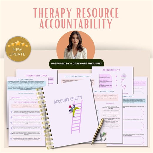 Accountability Worksheets or Teens and Adults Responsibility Worksheets, Couples Therapy, Self Esteem, Self-awareness, Self-growth - Etsy