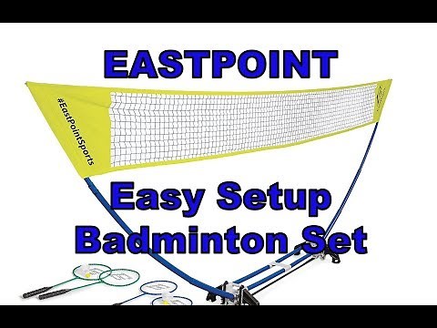 Eastpoint Easy Set Up Badminton Set (Unboxing, Set Up, Review)