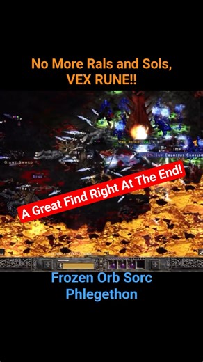 LAST KILL, BEST LOOT! ✨ Vex Rune DROP Right Before Log Off! #projectdiablo2 #shorts #trending