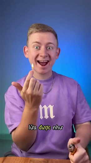 Fire magic trick on the hand 😮