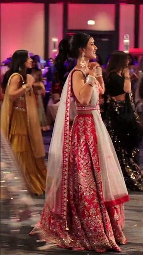 Stunning Sangeet Performance by the Bride and Her Friends and Family - Indian Wedding