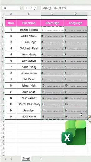 sign in excel #excel #excelforbeginners #exceltricks #googlesheets