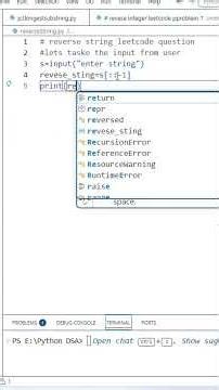 Most Simple Reverse String Python DSA #coding #dsa #competative