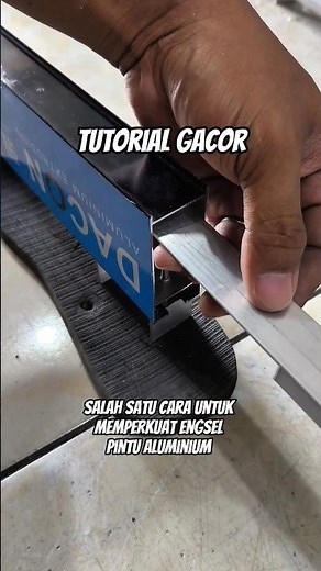 cara memperkuat engsel pintu aluminium #tutorial