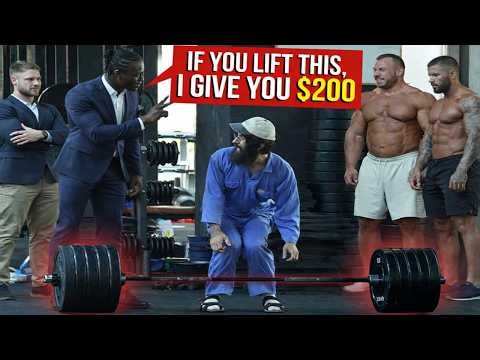 Legendary Anatoly Stuns Muscle Giant With One Arm 💪🧹 | Anatoly Gym Prank