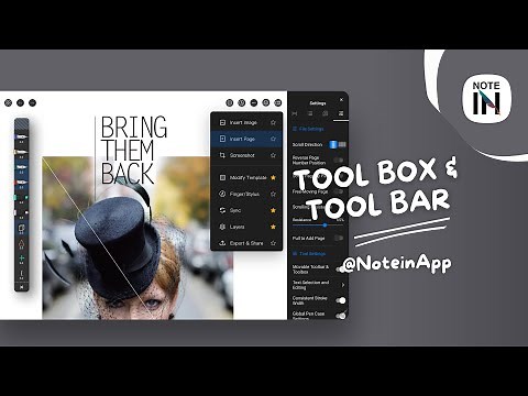 Learn to Notein: Tool Box & Tool Bar