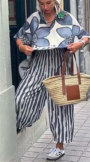 🌺2-teiliges Set aus bedrucktem Oberteil und Hose für Damen