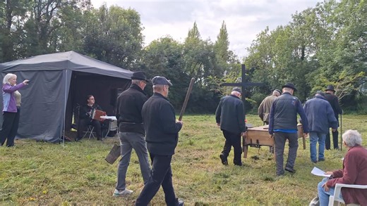 The annual commemoration at the Famine Graveyard yesterday evening included a re-enactment of a burial from that awful time. | Westmeath Examiner