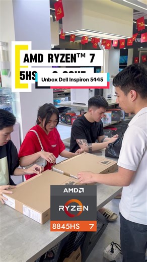 Khách Chốt 1 Đôi Dell Inspiron 5445 New Full Box - Ryzen 7 Ram 16 SSD 512 Màn 14.0 2,2K #laptop #hpctechlaptop #dellinspiron5445 #dell5445 #unboxlaptop
