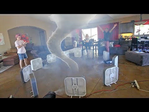 HOMEMADE TORNADO IN OUR HOUSE! (FAILED)