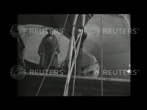 1937 TRANSPORT: Shipping: 'RMS Queen Mary' overhauled / 'RMS Majestic' converted into Admiralty