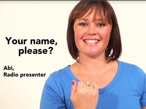 Abi learns Sign Language