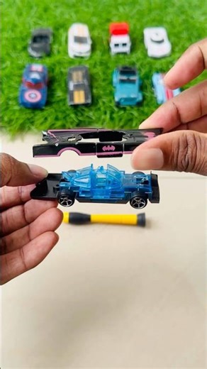 Assembling Batman Car Pink classic #cars #diecast #automobile #youtubeshorts #viralshort#toyshortz