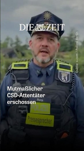 Mutmaßlicher CSD-Attentäter erschossen #csd #berlin #anschlag