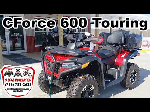 WALK AROUND : 2022 CFMoto CForce 600 Touring ATV with accessories! Stock features explained!