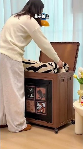 Smart Storage Cabinet with Wheels | Easy Move & Space Saver2. Modern Storage Box with Wheels 😍