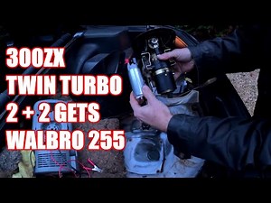 HOW TO FIT A WALBRO 255 IN TANK FUEL PUMP IN A NISSAN 300ZX TWIN TURBO 2+2