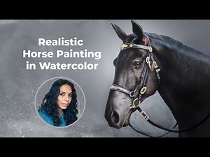 An Elegant Realistic Horse in Watercolor Painting | Full Demo | Sunitha Nishanth | Sunartcafe