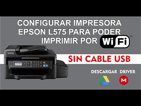 Print via Wi-Fi on our Epson L575 printer / configure without using the USB cable