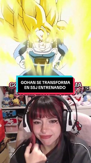 Gohan se Transforma en SSJ Entrenando - Reacción