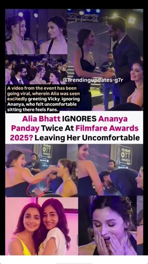 Alia Bhatt IGNORES Ananya Panday at Filmfare OTT Awards 2025? The real story behind the viral video!