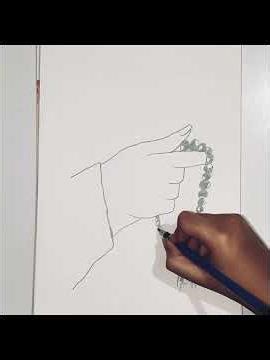 How to draw HAND AND TASBIH DRAWING #art #easy #drawing #artist #tasbih #islam #sketch @Ibsam Arts