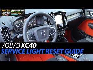 How to reset the Volvo XC40 service