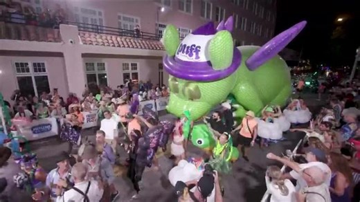 Fairy Tale Costumes and Floats Parade Through Key West