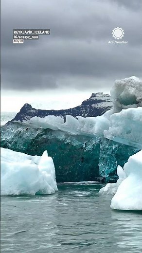 Watch This Giant Ice Chunk Break Apart